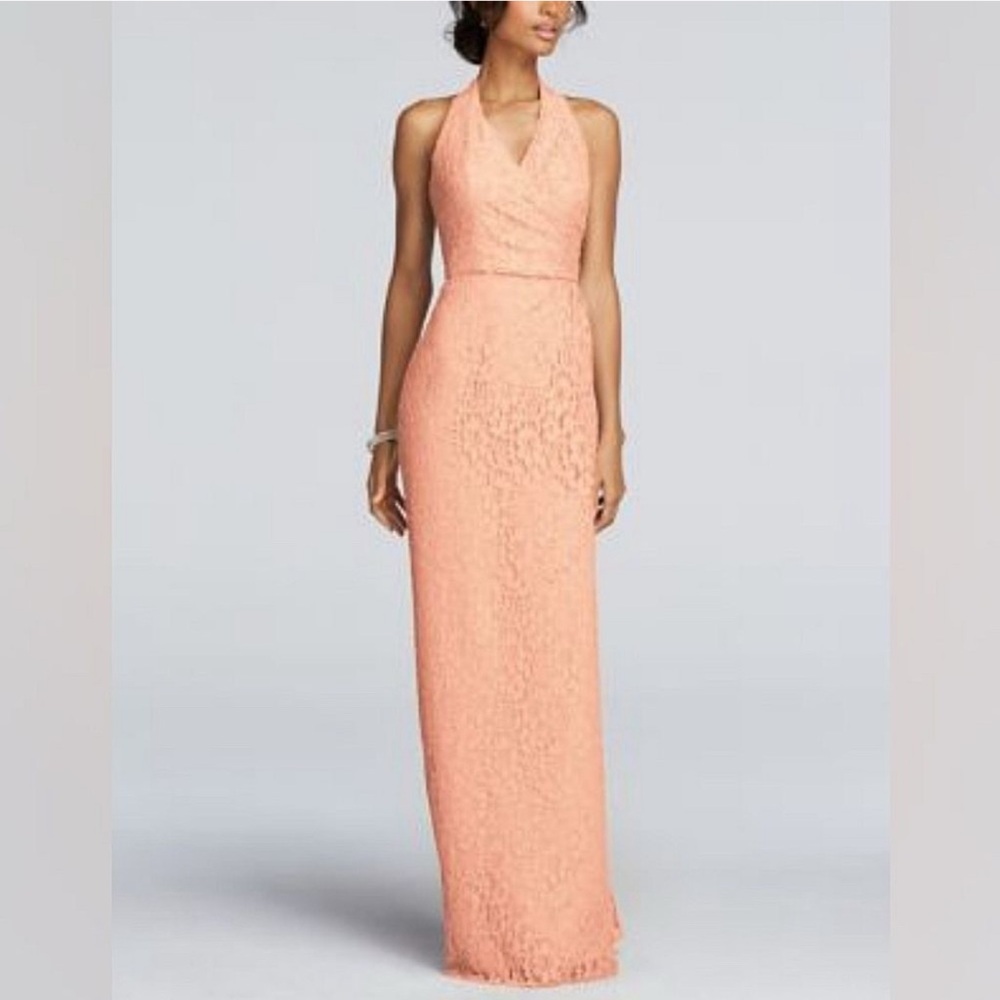 Elegant Pink Lace Gown - Picture 4 of 4